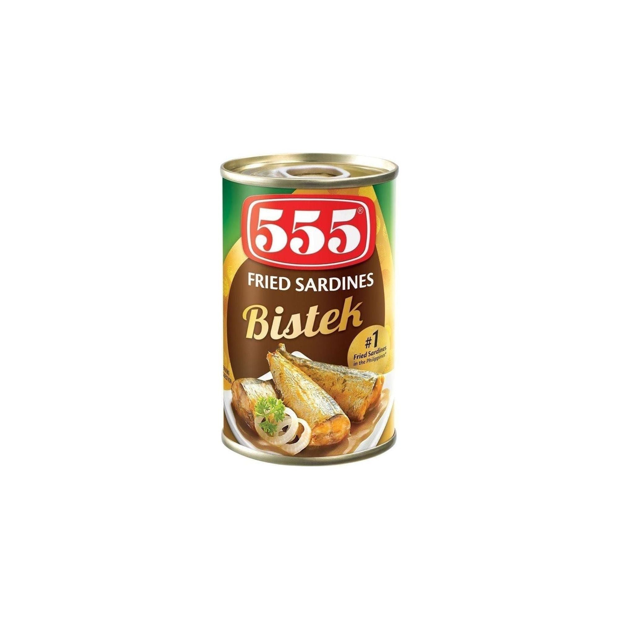 555 Fried Sardines Bistek 155g - Golden Buffalo Grocery Store