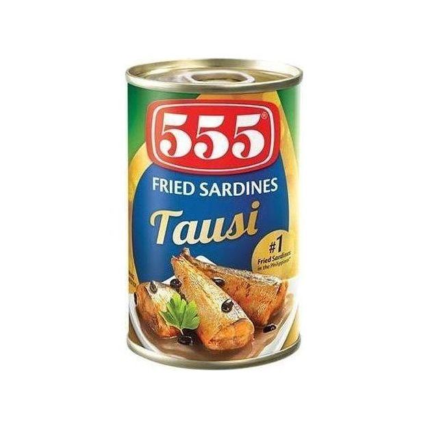 555 Fried Sardines with Tausi 155g - Golden Buffalo Grocery Store