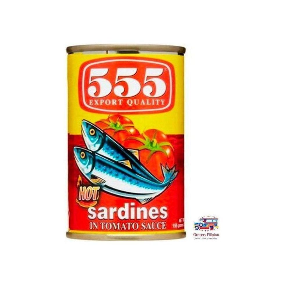 555 Sardines in Chili Tomato sauce 155g - Golden Buffalo Grocery Store