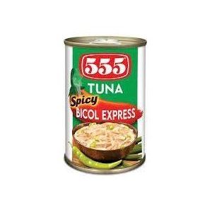 555 Tuna Spicy Bicol Express 155g - Golden Buffalo Grocery Store