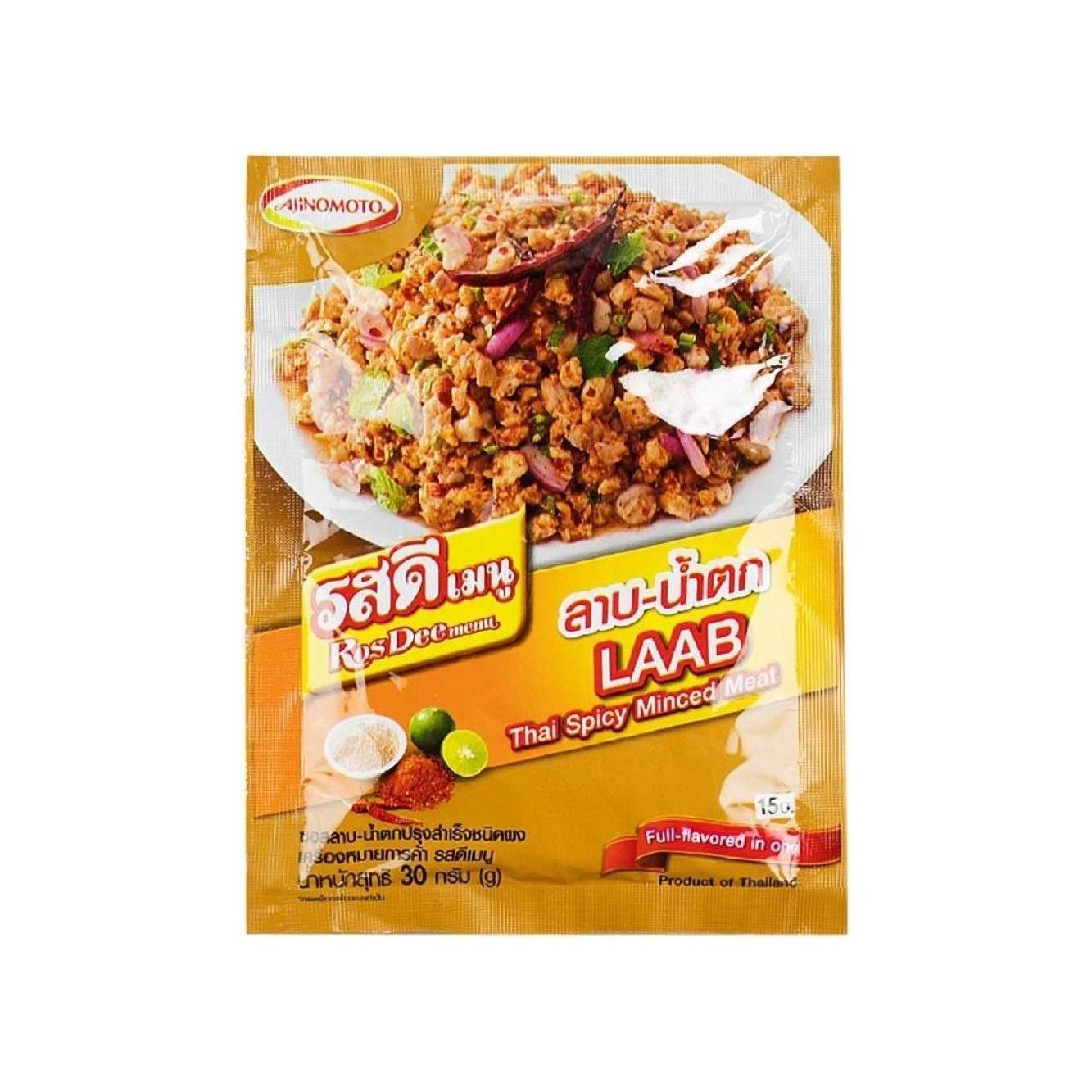 Ajinomoto Rosdee Thai Spicy Minced Meat 30g Laab Namtok - Golden Buffalo Grocery Store