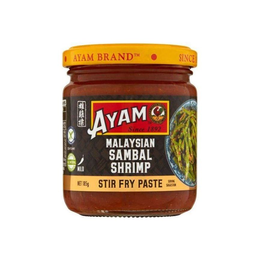 Ayam Malaysian Sambal Shrimp Stir Fry Paste 185g - Golden Buffalo Grocery Store
