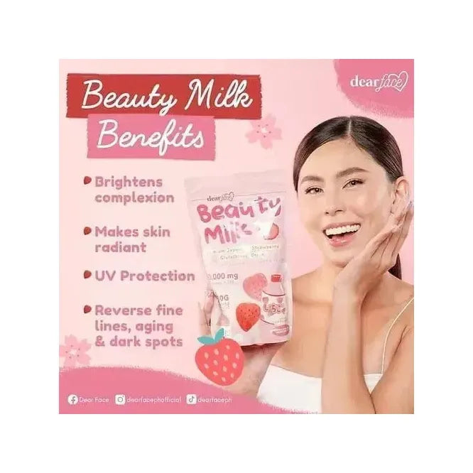 Beauty Milk Japanese Strawberry 18g x 10 - Golden Buffalo Grocery Store