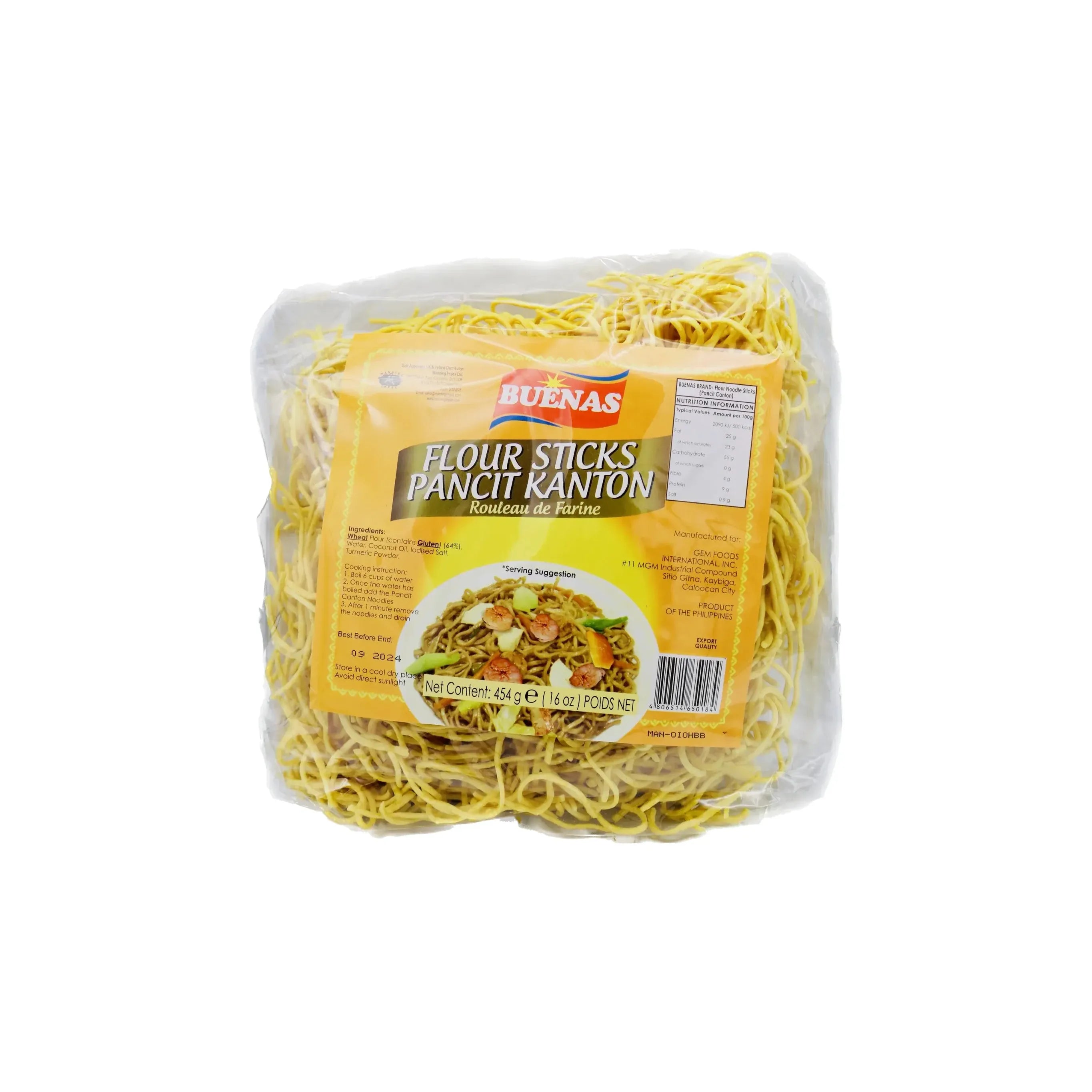 Buenas Pancit Kanton Noodles 454g - Golden Buffalo Grocery Store