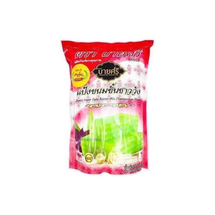 Bysri Kanomchan Coconut Layer Cake Flour 500g - Golden Buffalo Grocery Store