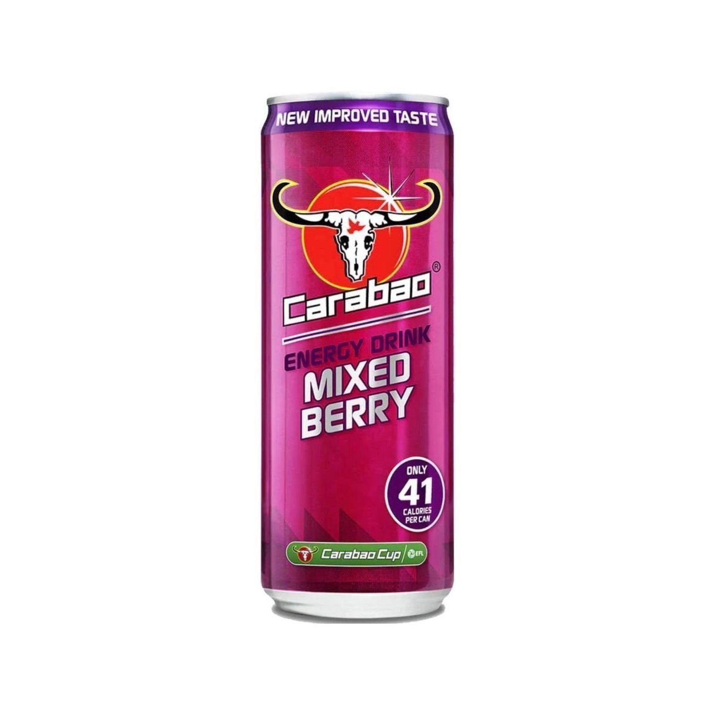 Carabao Carbonated Energy Drink Berry 330ml - Golden Buffalo Grocery Store