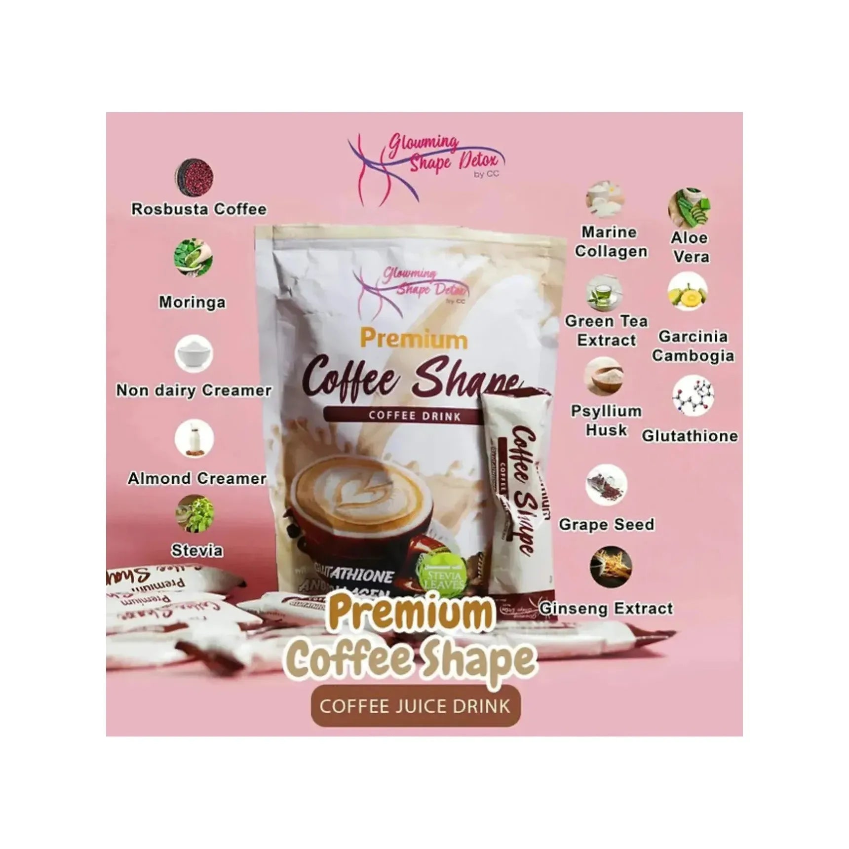 Glowing Shape Detox - Premium Coffee Shape - Golden Buffalo Grocery Store