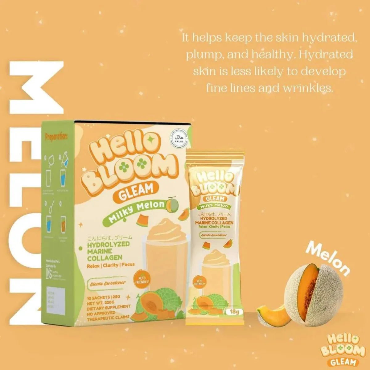 Hello Bloom Gleam Milky Melon - Golden Buffalo Grocery Store