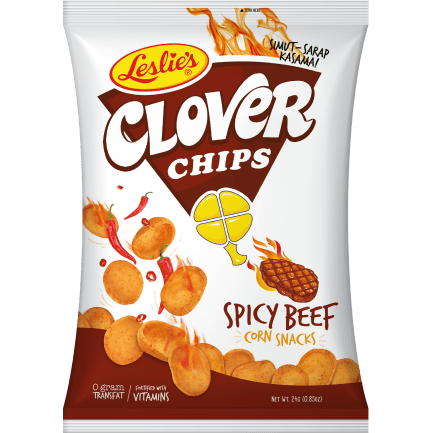 Leslie's Clover Chips - Spicy Beef 85g - Golden Buffalo Grocery Store