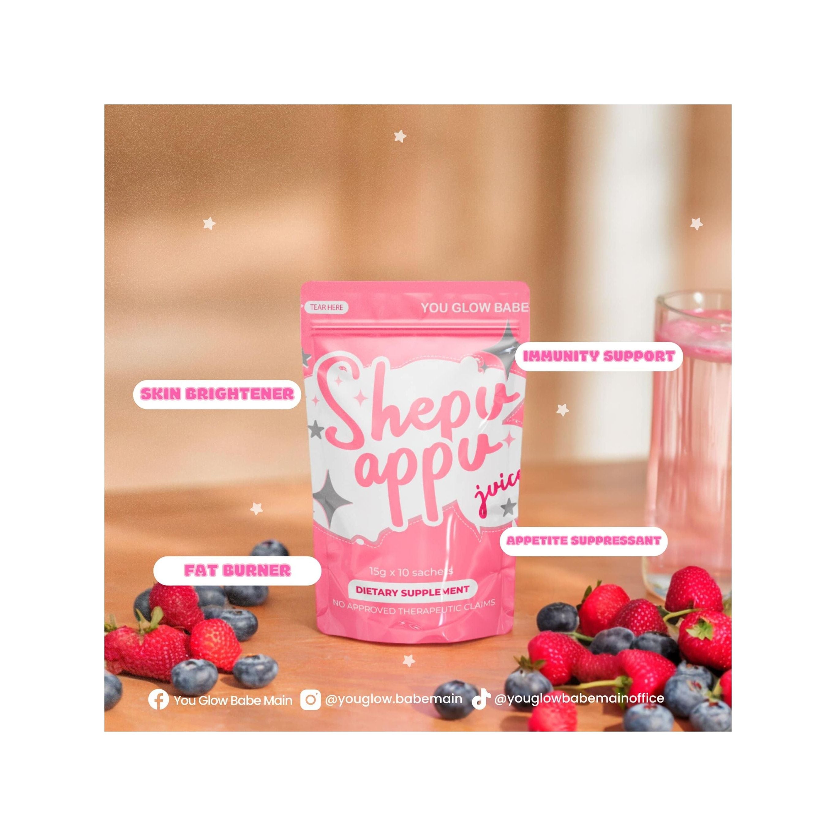 Shepu Appu Juice 15g x 10 - Golden Buffalo Grocery Store