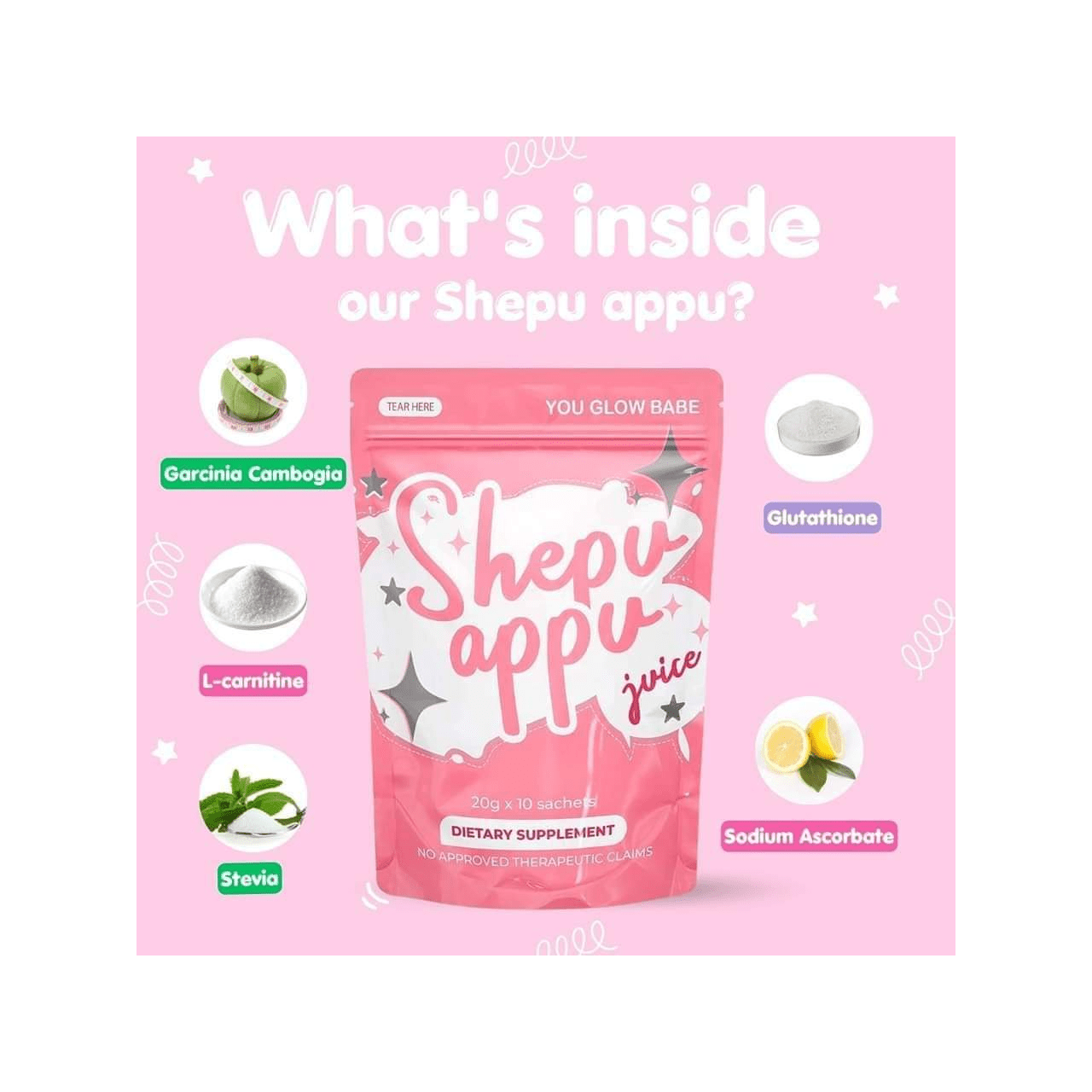 Shepu Appu Juice 15g x 10 - Golden Buffalo Grocery Store