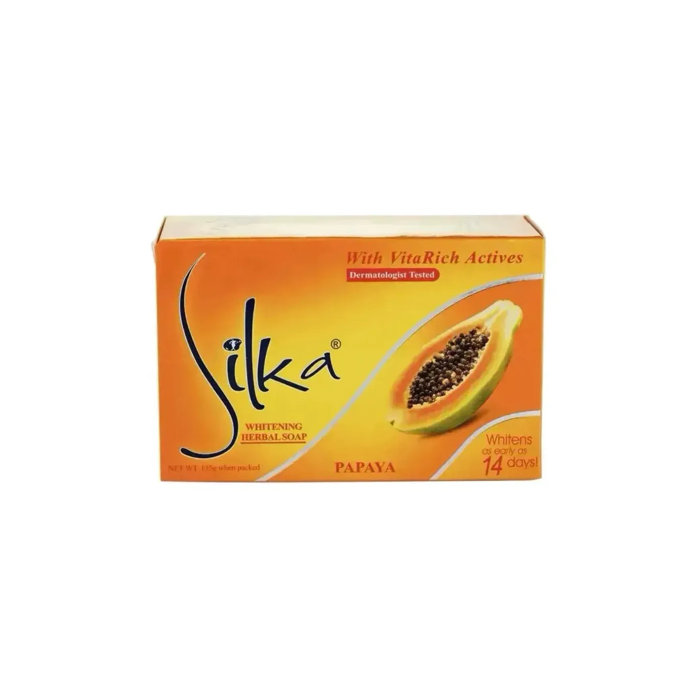 Silka Whitening Herbal Soap 135g Papaya - Golden Buffalo Grocery Store