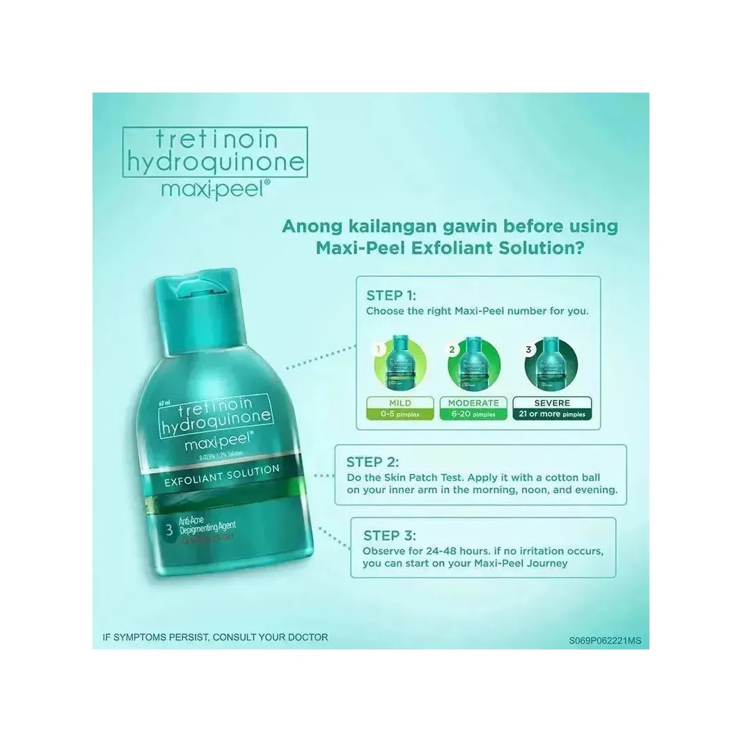 Tretinon Hydroquinone Maxi Peel 3 - 60ml - Golden Buffalo Grocery Store