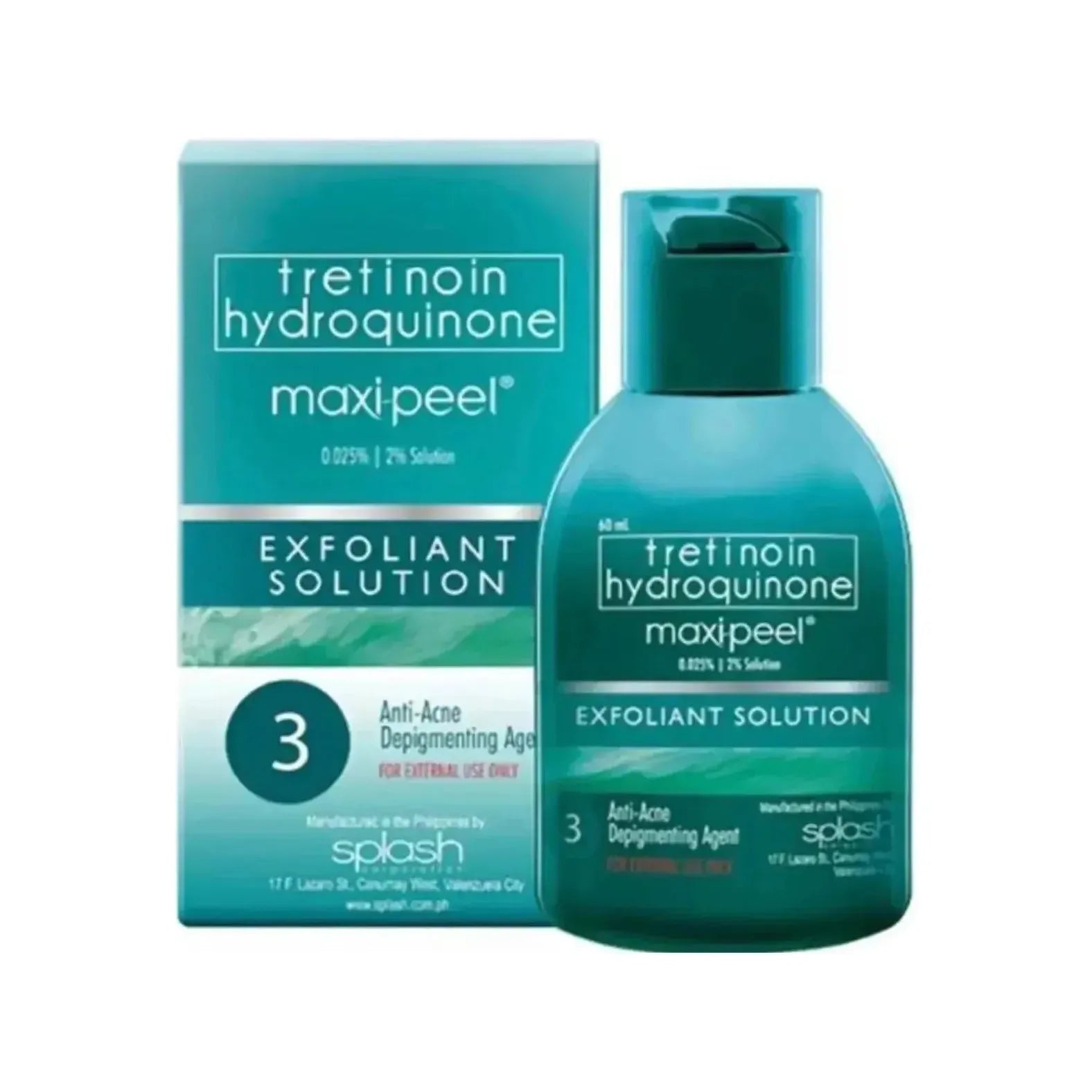 Tretinon Hydroquinone Maxi Peel 3 - 60ml - Golden Buffalo Grocery Store