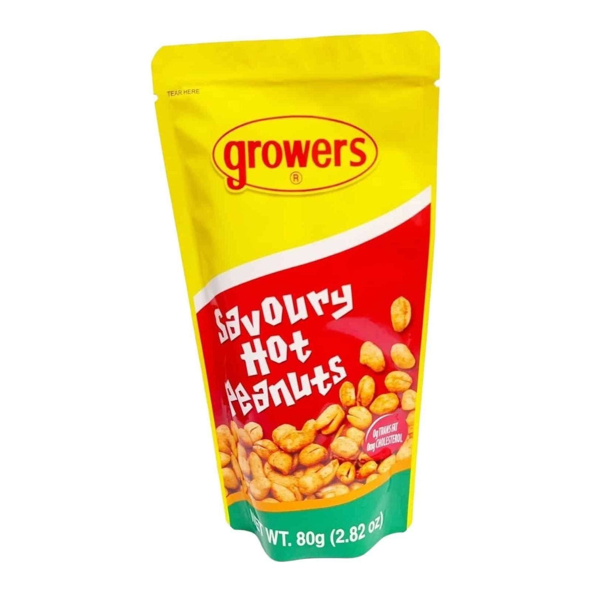 Growers Savoury Hot Garlic Peanut 80g