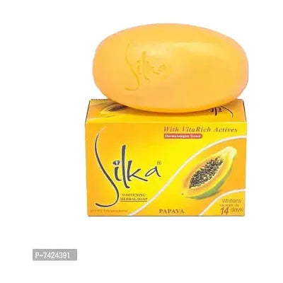 Silka Whitening Herbal Soap 135g Papaya