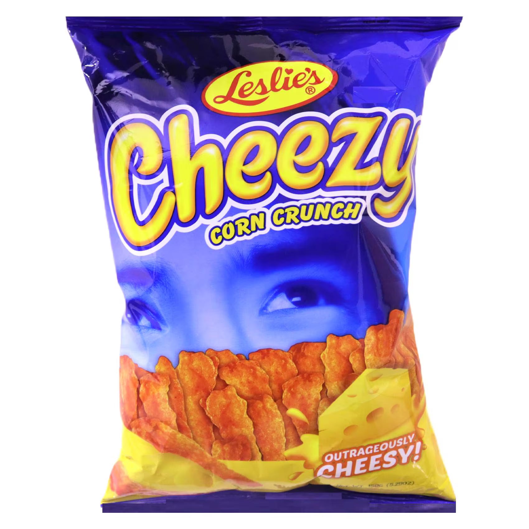 Leslie Cheezy Corn Crunch -Red Hot 150g
