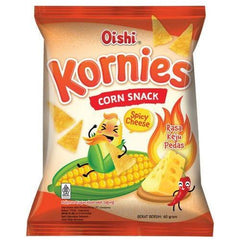 Oishi Kornies Corn Snack Spicy Cheese 60g