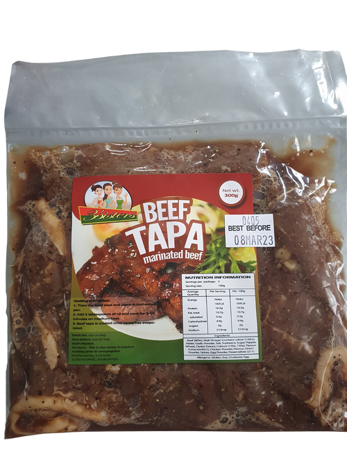 3 Sisters Frozen Beef Tapa 300g