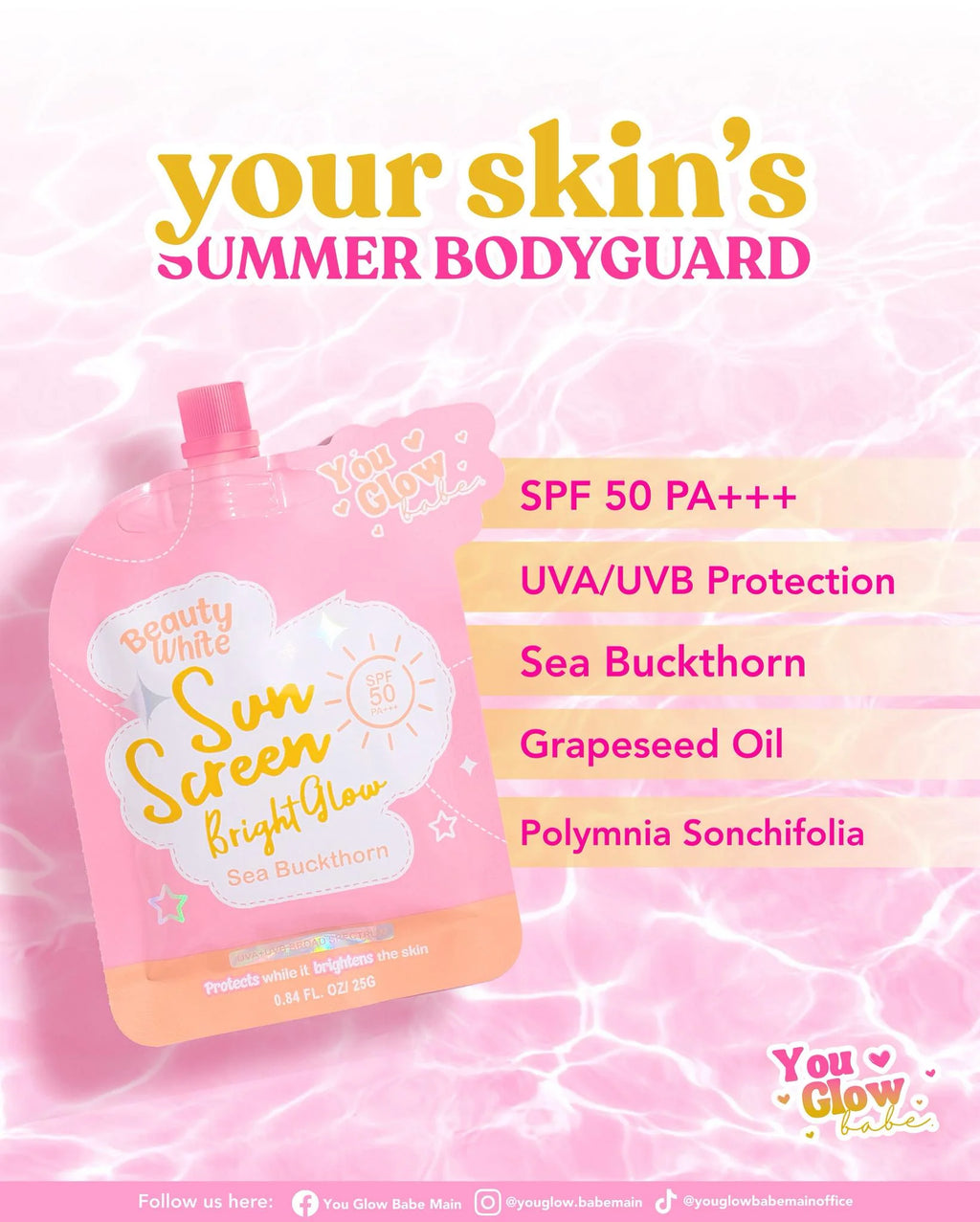 You Glow Babe Sun Screen Bright Glow (Twin Pack)