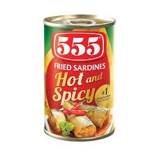 555 Fried Sardines Hot & Spicy 155g - Golden Buffalo Grocery Store