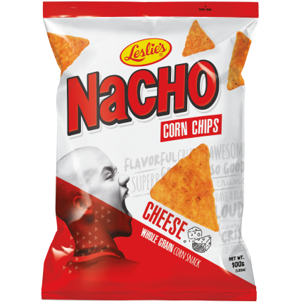 Leslie's Nacho Corn Chips Cheese 100g