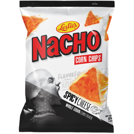 Leslie's Nacho Corn Chips Spicy Cheese 100g