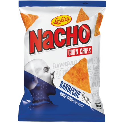 Leslie's Nacho Corn Chips BBQ 100g