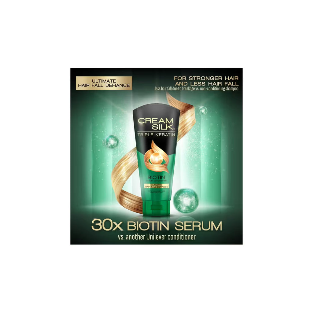 Cream Silk Conditioner Triple Keratin Hair Fall Defiance  170ml(Green)