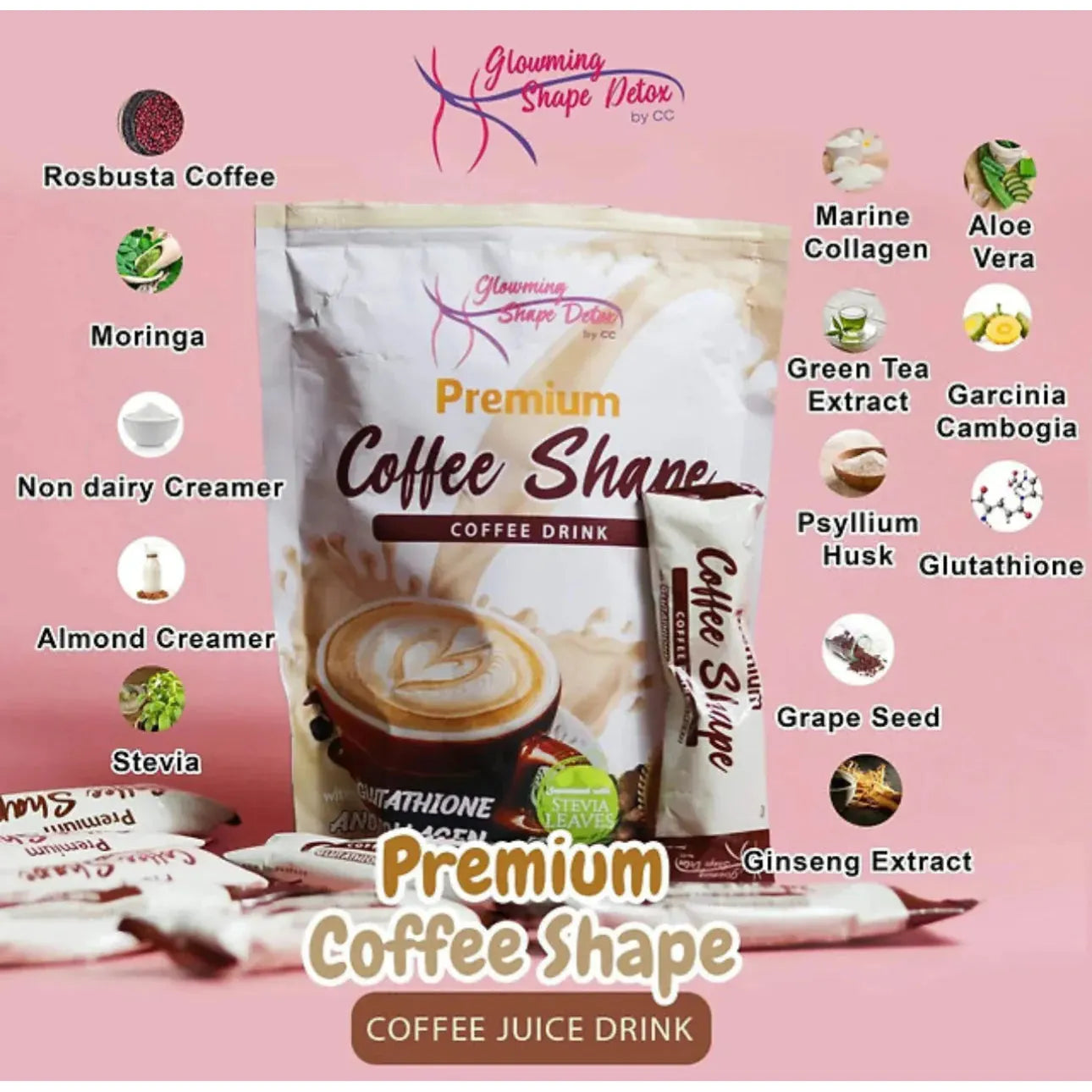 Glowing Shape Detox - Premium Coffee Shape