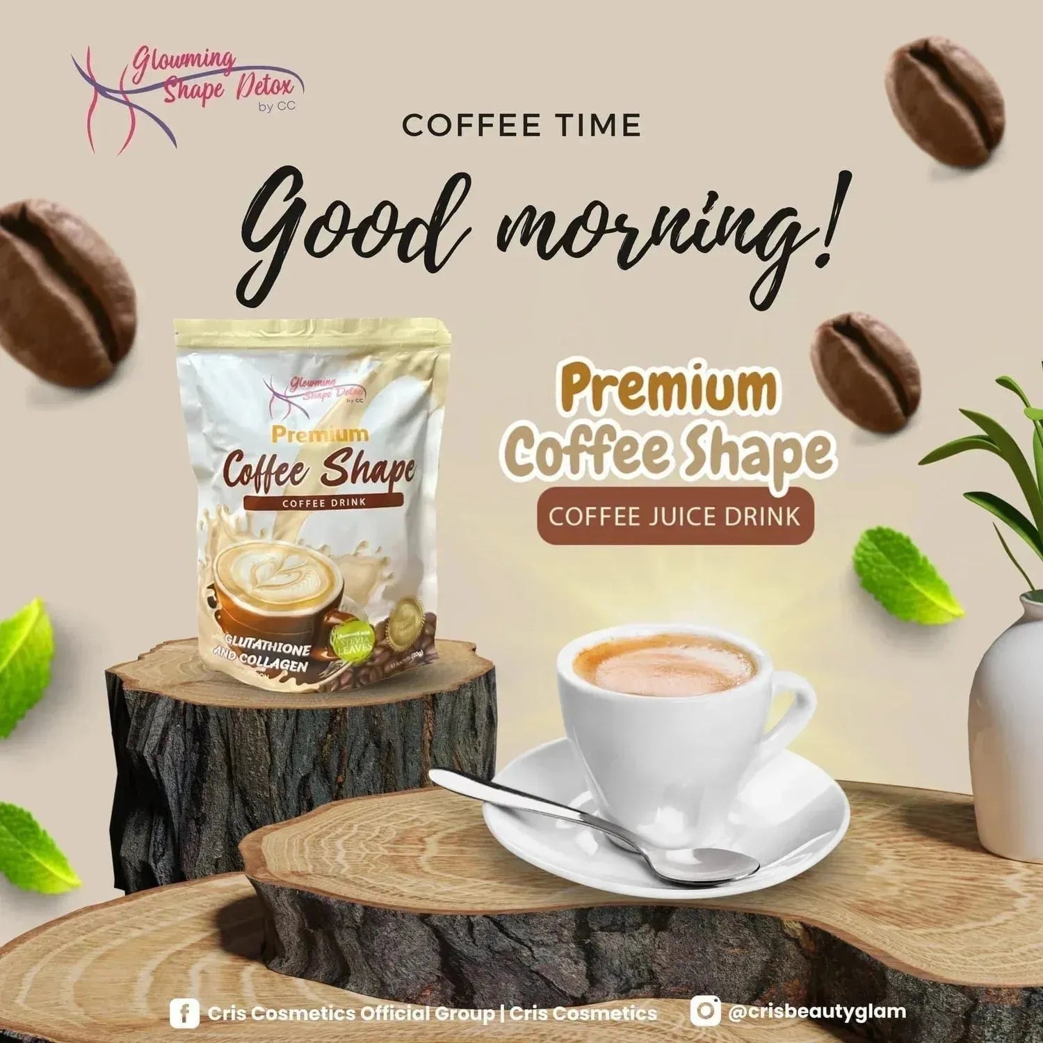 Glowing Shape Detox - Premium Coffee Shape