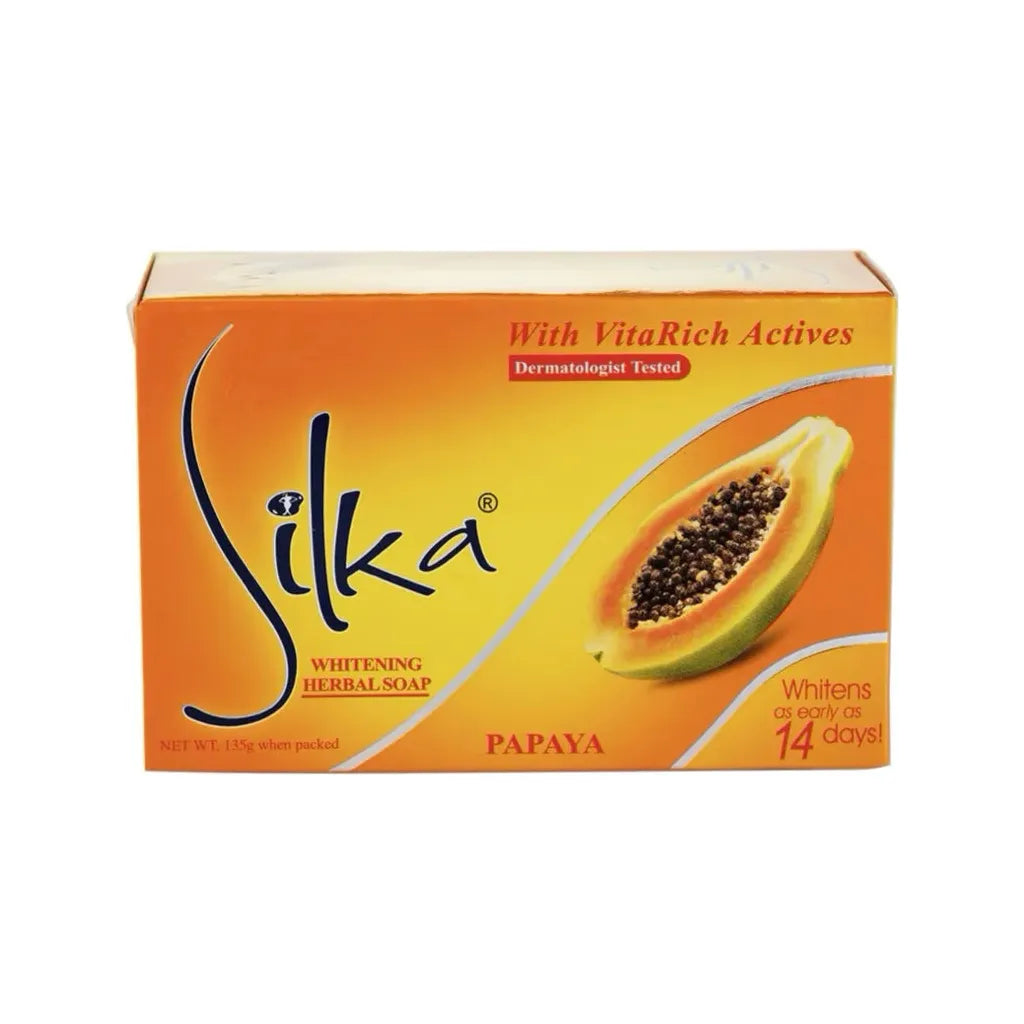 Silka Whitening Herbal Soap 135g Papaya