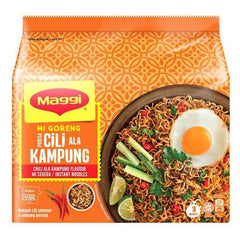 Maggi Mi Goreng Kampung Chili Noodle 77g x 5 - Golden Buffalo Grocery Store