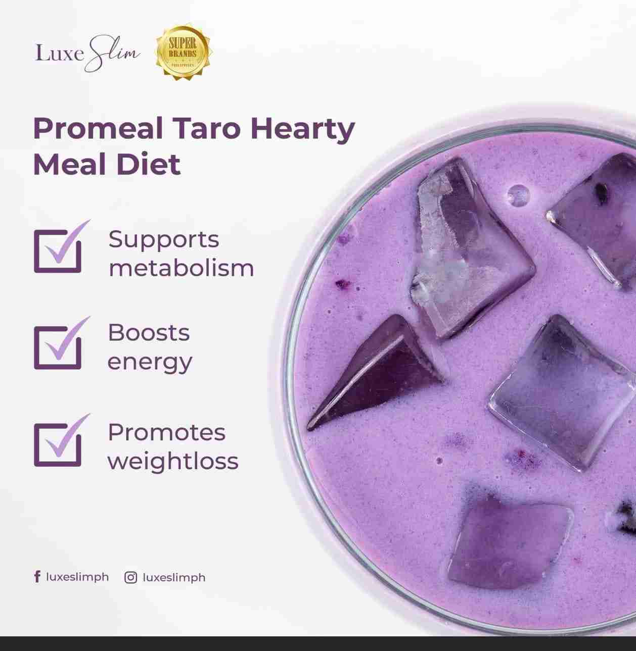 Luxe Slim Promeal Taro Hearty Meal Diet 350g