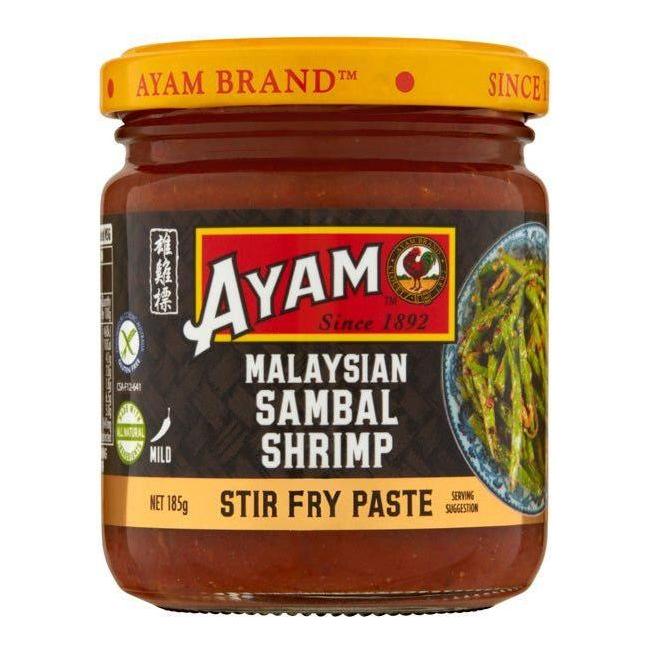 Ayam Malaysian Sambal Shrimp Stir Fry Paste 185g - Golden Buffalo Grocery Store