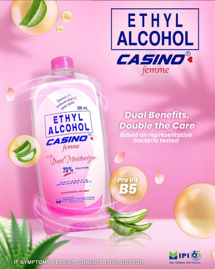 Casino 70% Alcohol with Dual Mosturtizer 500ml