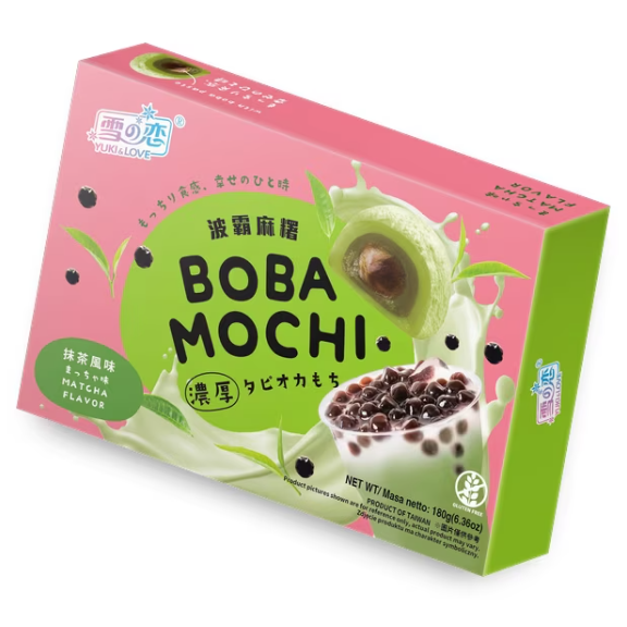 Yuki & Love Boba Mochi Matcha 180g