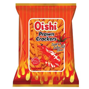 Oishi Prawn Cracker Sweet & Extra Hot 90g