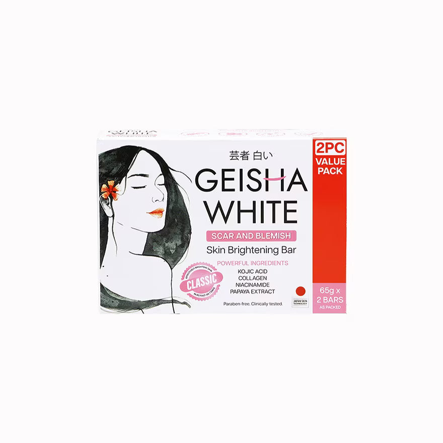 Geisha White Skin Brightening Bar Classic 65g x 2