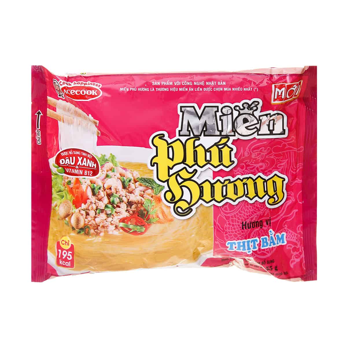 Acecook Mien Phu Huong - Minced Meat Flavour 55g - Golden Buffalo Grocery Store