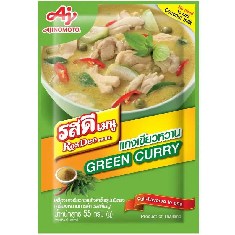 Ajinomoto Rosdee Thai Green Curry 55g - Golden Buffalo Grocery Store