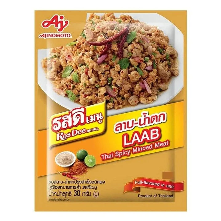 Ajinomoto Rosdee Thai Spicy Minced Meat 30g Laab Namtok - Golden Buffalo Grocery Store