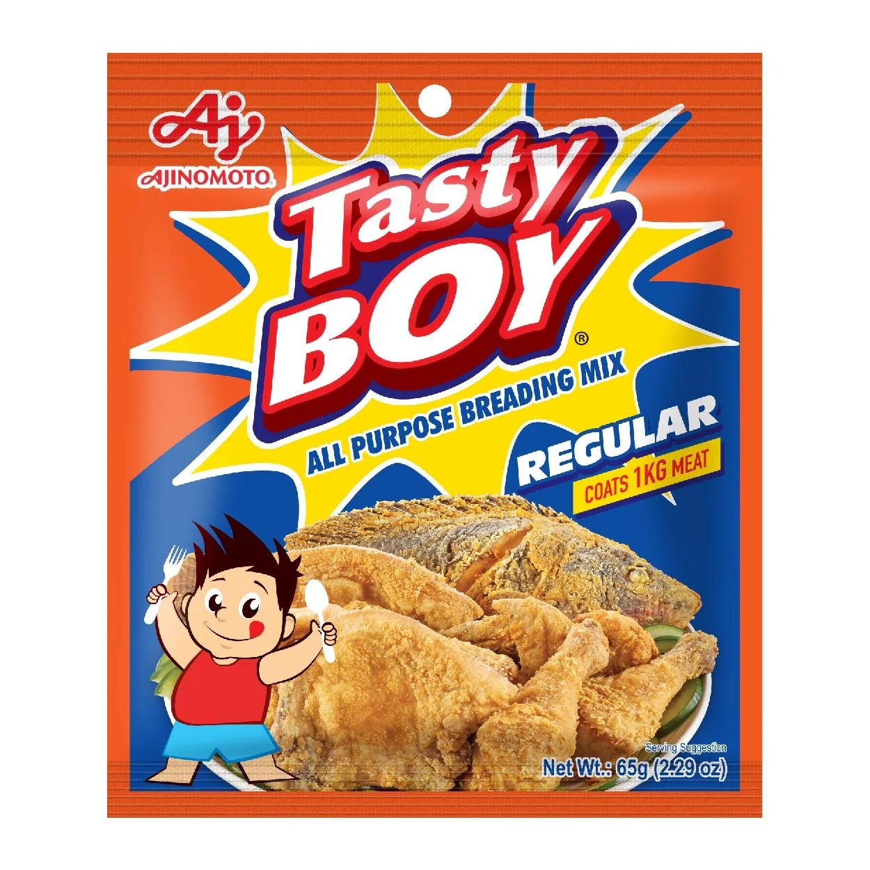 Ajinomoto Tasty Boy Breading Mix 65g - Regular - Golden Buffalo Grocery Store