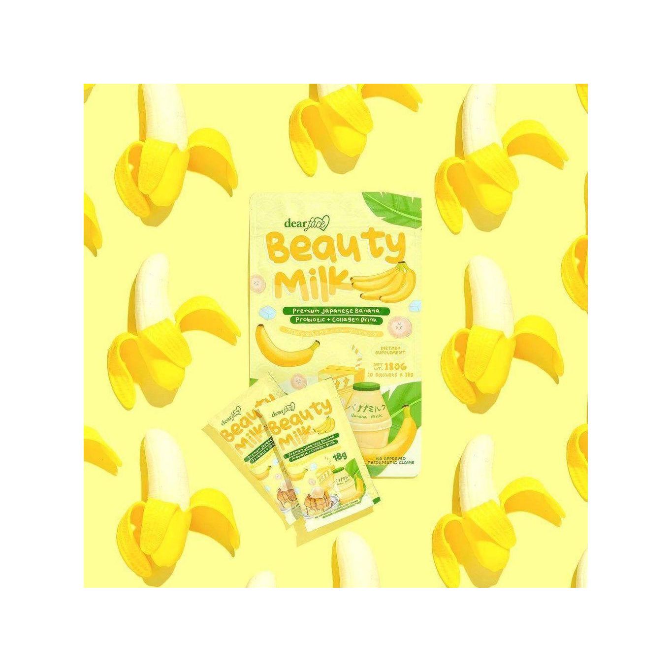 Beauty Milk Japanese Banana 18g x 10 - Golden Buffalo Grocery Store