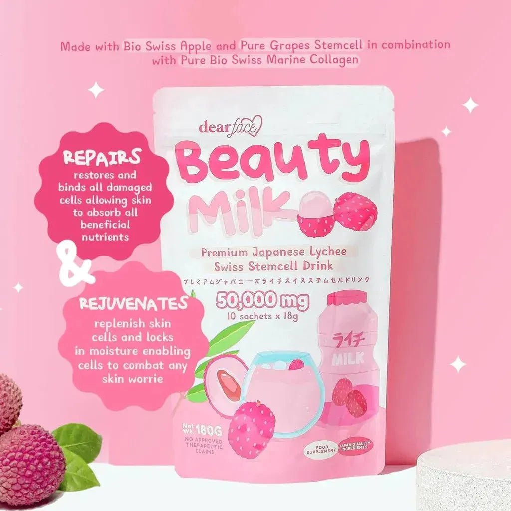 Beauty Milk Japanese Lychee 18g x 10 - Golden Buffalo Grocery Store