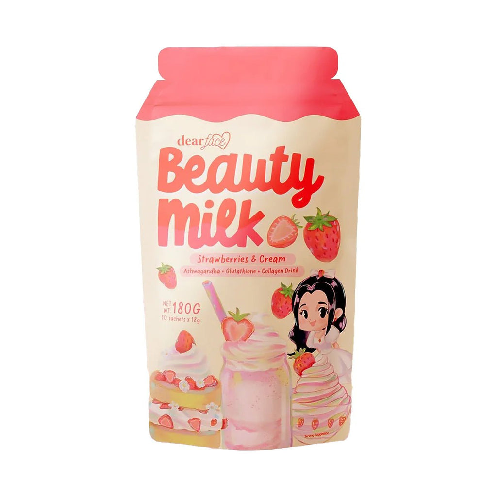 Beauty Milk Strawberry & Cream 18g x 10 - Golden Buffalo Grocery Store