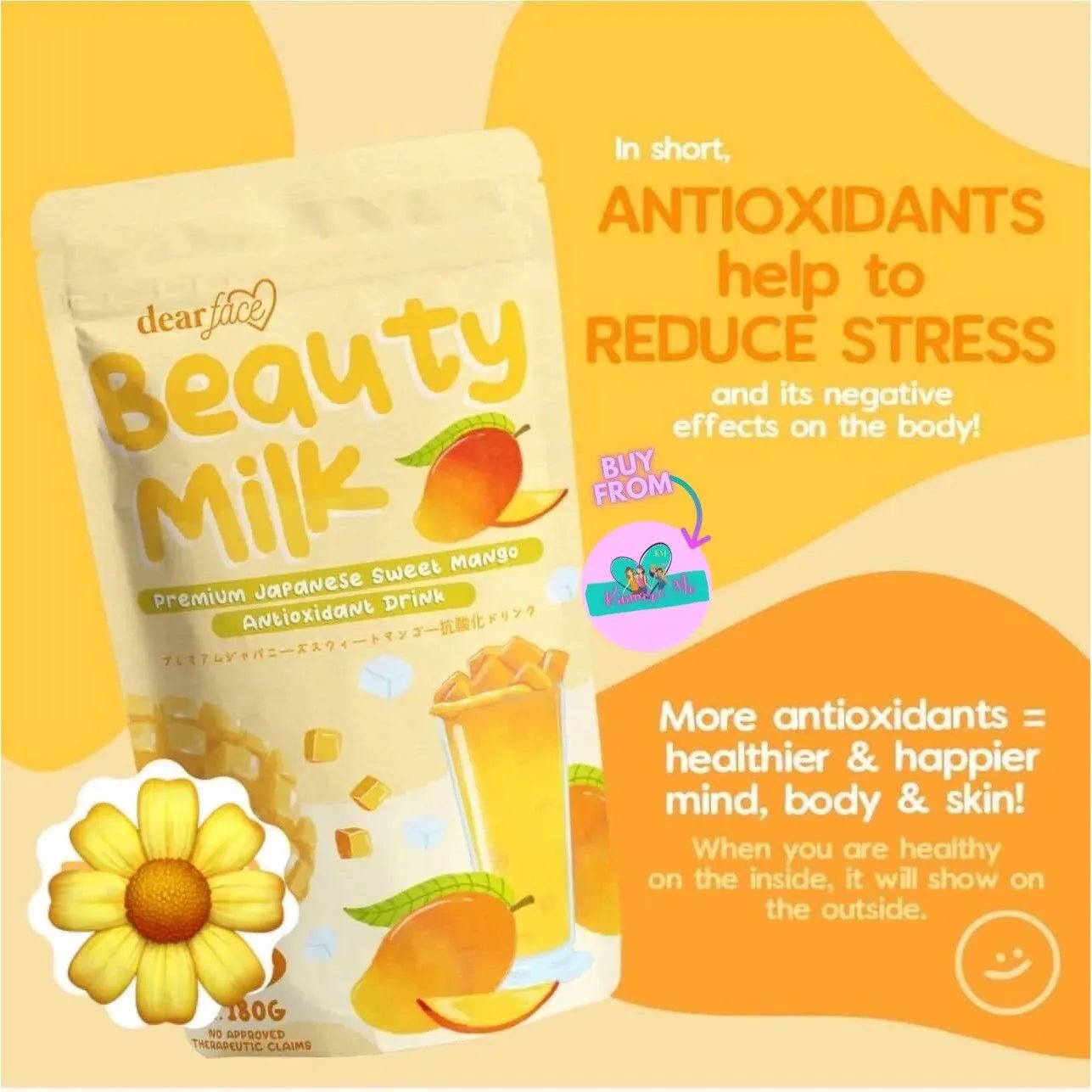 Beauty Milk Sweet Mango 18g x 10 - Golden Buffalo Grocery Store