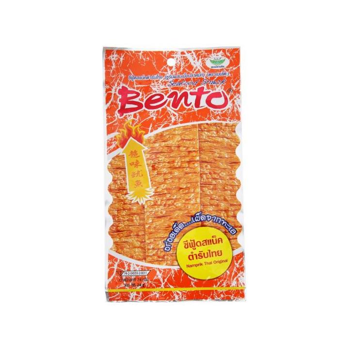 Bento Squid Seafood Snack - Namprik Thai Chili 18g (Orange) - Golden Buffalo Grocery Store