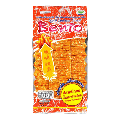 Bento Squid Seafood Snack - Namprik Thai Chili 18g (Orange) - Golden Buffalo Grocery Store