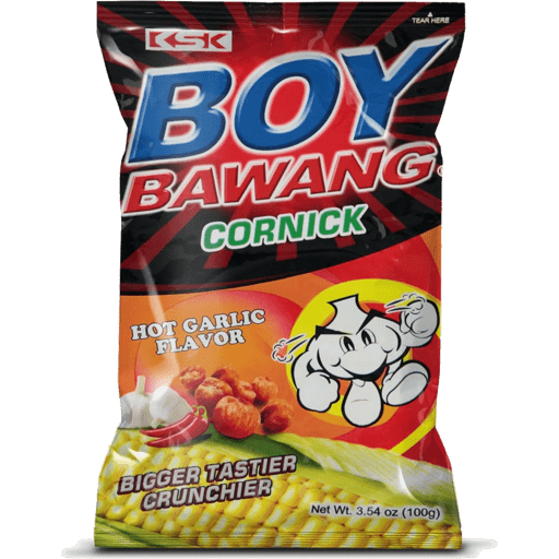 Boy Bawang Cornicks Hot Garlic Flavour 90g - Golden Buffalo Grocery Store